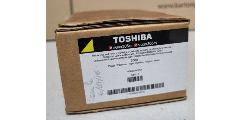 Toner Toshiba T-FC305PY Gelb Neu OVP B-Ware Original e-STUDIO 305, 305CP  