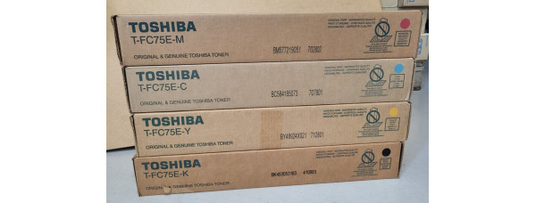 4 Toner Toshiba T-FC75E- CMYK Neu OVP B-Ware Original e-STUDIO 5560C  