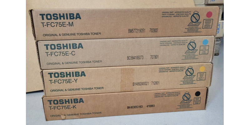 4 Toner Toshiba T-FC75E- CMYK Neu OVP B-Ware Original e-STUDIO 5560C  