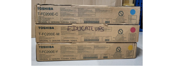 3 Toner Toshiba T-FC200E-C T-FC200E-M T-FC200E-Y Neu OVP e-Studio 2000AC  