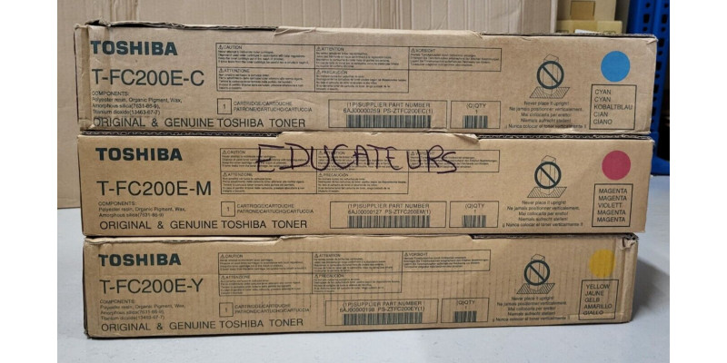 3 Toner Toshiba T-FC200E-C T-FC200E-M T-FC200E-Y Neu OVP e-Studio 2000AC  