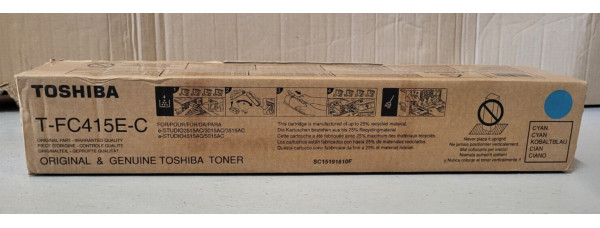 Toner Toshiba T-FC415E-C Cyan Neu OVP Original e-STUDIO 2515AC . 