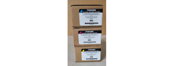3 Toner Toshiba T-FC338EC-R T-FC338EM-R  T-FC338EY-R Neu OVP A-Ware e-Studio 338 