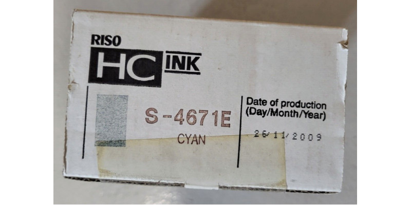 Tintenpatrone S-4671E Cyan Riso Neu OVP A-Ware Original HC 5000 HC 5500  
