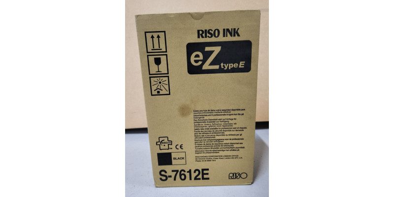 Riso INK S-7612 eZ Type E Schwarz Neu OVP A-Ware Original EZ 200 . 