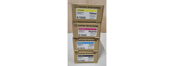 4 Riso Tinten S-7280E S-7281E S-7282E S-7283E Neu OVP A-Ware ComColor GD 9630 Rg 