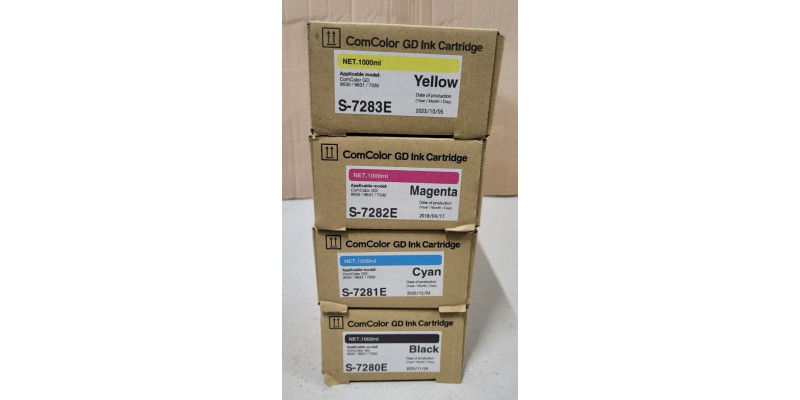 4 Riso Tinten S-7280E S-7281E S-7282E S-7283E Neu OVP A-Ware ComColor GD 9630 Rg 