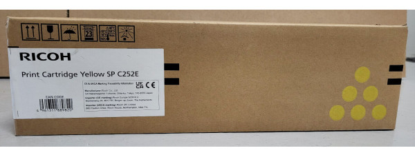 Toner Ricoh SP C252E Gelb 407534 Neu OVP B-Ware Original SP C252DN . 