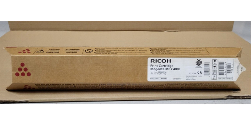 Toner Ricoh MP C400E Magenta 841552 Neu OVP A-Ware Original MP C300 . 