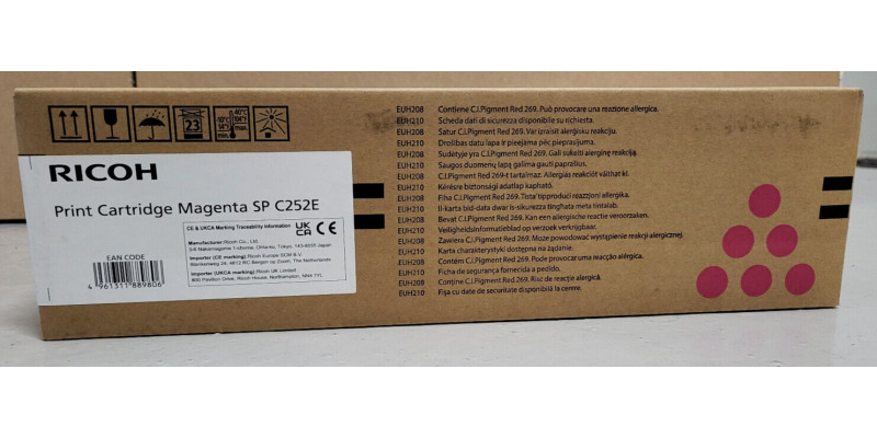 Toner Ricoh SP C252E Magenta 407533 Neu OVP B-Ware Ricoh SP C252DN  