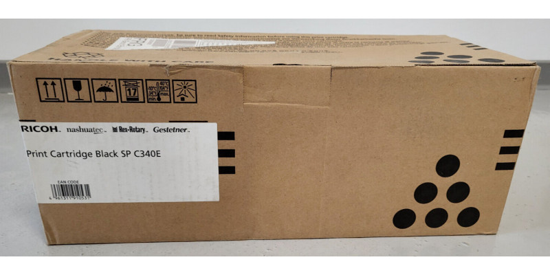 Toner Ricoh SP C340E Schwarz 407899 Neu OVP Original Aficio SP C340 . 
