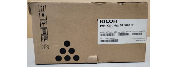 Toner Ricoh SP 5200HE Schwarz 406685, 821229 Neu OVP Original . 