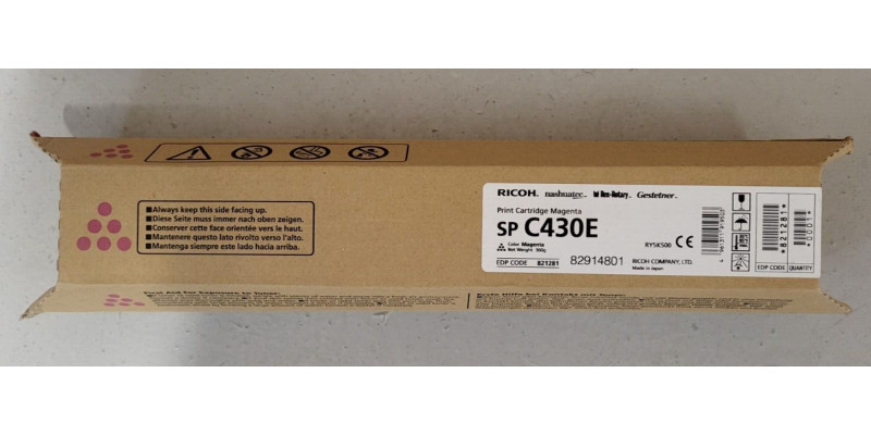 Toner Ricoh SP C430E Magenta 821281 Neu OVP A-Ware Original Aficio SP C430DN Rg. 