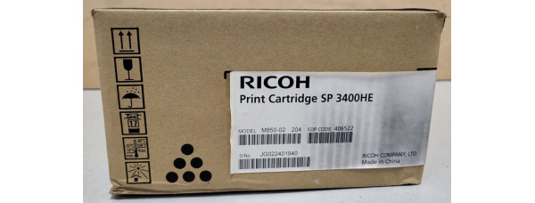 Toner Ricoh SP 3400HE Schwarz 406522 Neu OVP Original  . 