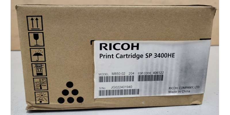 Toner Ricoh SP 3400HE Schwarz 406522 Neu OVP Original  . 