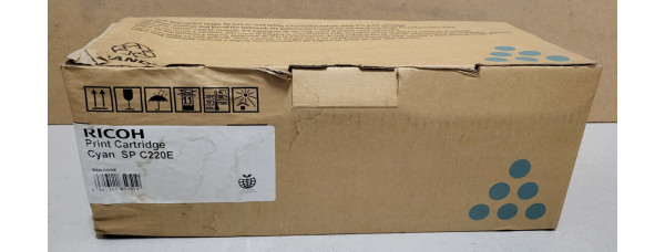 Toner Ricoh SP C220E Cyan 406766 Neu OVP Original  . 