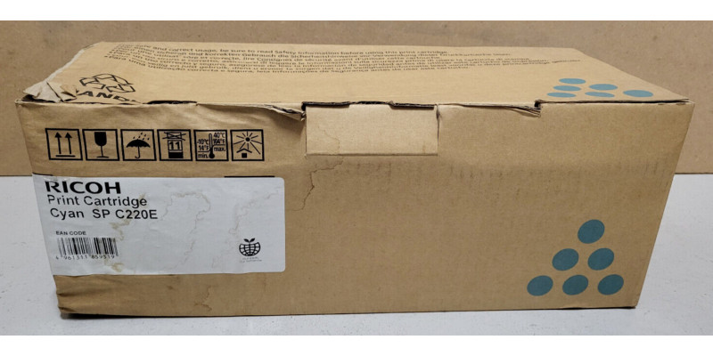 Toner Ricoh SP C220E Cyan 406766 Neu OVP Original  . 