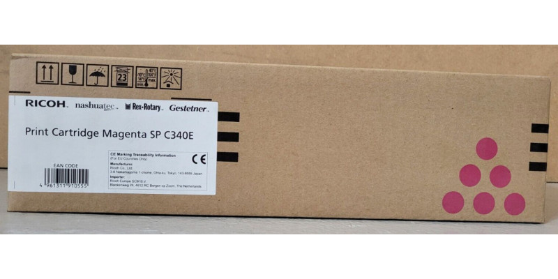 Toner Ricoh SP C340E Magenta 407901 Neu OVP A-Ware Original Aficio SP C340 . 