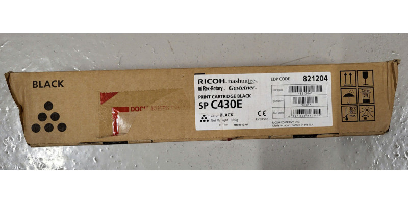 Toner Ricoh Schwarz 821204 Neu OVP Original Aficio SP C430E . 