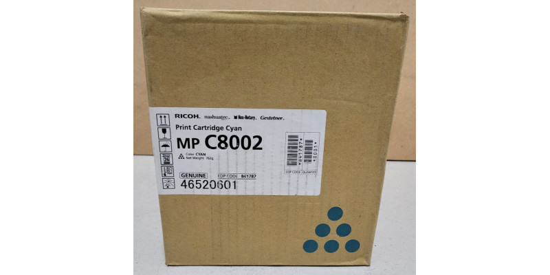 Toner Ricoh MP C8002 Cyan 841787 Neu OVP Original MP C6502  . 