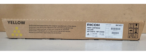 Toner Ricoh MP C5501E Gelb 841457 Neu OVP A-Ware Original Aficio MP C4501 . 