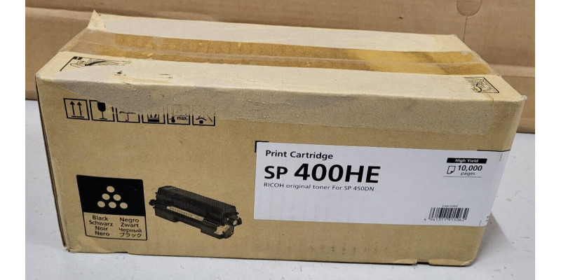 Toner Ricoh SP 400HE Schwarz SP 450DN 408060 Ultra HC Neu OVP B-Ware . 