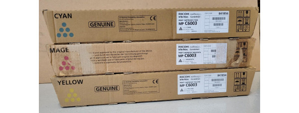 3 Toner Ricoh 841854 841855 841856 CMY Neu OVP Original MP C6003 . 