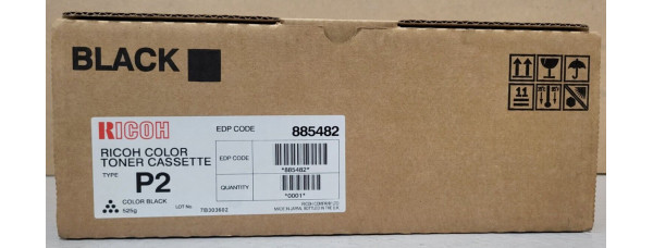 Toner Ricoh P2 Schwarz 885482 Neu OVP A-Ware Aficio 2228C, 2232C, 2238C . 