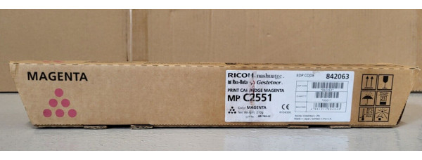 Toner MP C2551 Magenta 842063 Neu OVP B-Ware Original Aficio MP C2051 . 