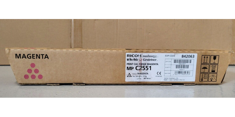 Toner MP C2551 Magenta 842063 Neu OVP B-Ware Original Aficio MP C2051 . 