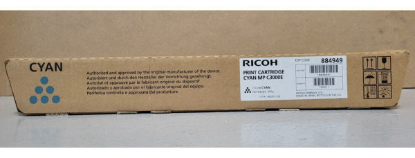 Toner Ricoh MP C3000E Cyan 884949 Neu OVP A-Ware Ricoh Aficio MP C3000 . 