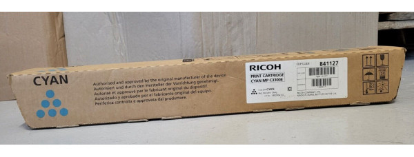 Toner Ricoh MP C3300E Cyan 841127 Neu OVP A-Ware Aficio MP C2800  . 