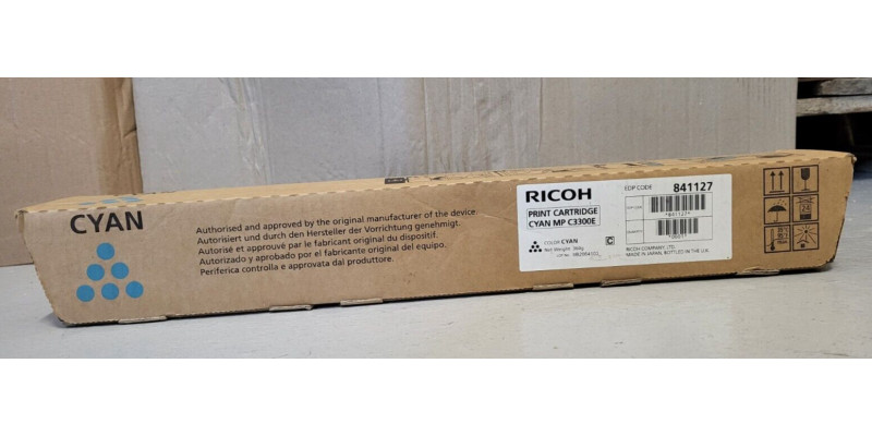 Toner Ricoh MP C3300E Cyan 841127 Neu OVP A-Ware Aficio MP C2800  . 