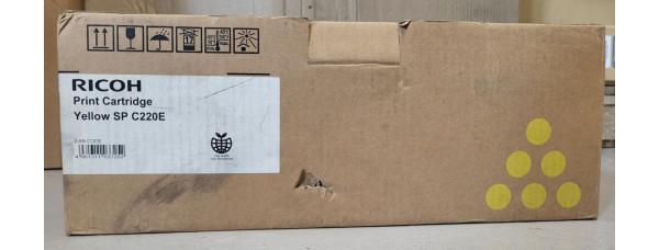 Toner Ricoh SP C220E Gelb 406055 Neu OVP Original SP C220n  . 