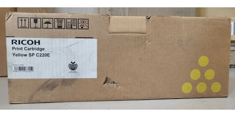 Toner Ricoh SP C220E Gelb 406055 Neu OVP Original SP C220n  . 