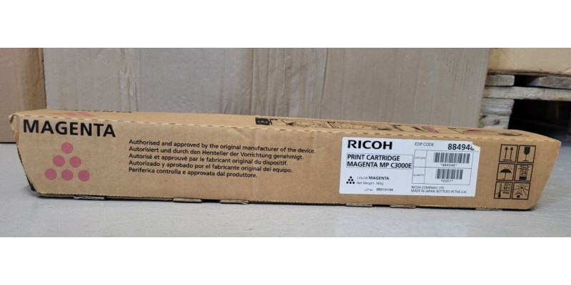 Toner Ricoh MP C3000E Magenta 884948 Neu OVP A-Ware Aficio MP C3000 . 