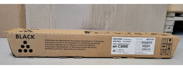 Toner Ricoh MP C3000 Schwarz 842030 Neu OVP A-Ware Original MP C2000 . 