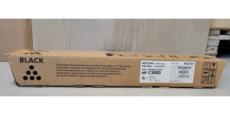 Toner Ricoh MP C3000 Schwarz 842030 Neu OVP A-Ware Original MP C2000 . 