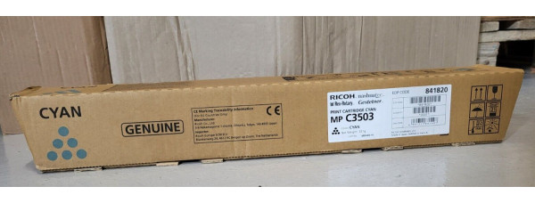 Toner Ricoh MP C3503 Cyan 841820 Neu OVP A-Ware MP C3003 MP C4504   