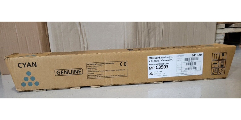Toner Ricoh MP C3503 Cyan 841820 Neu OVP A-Ware MP C3003 MP C4504   