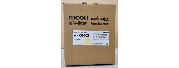 Toner Ricoh MP C8002 Gelb 842148 Neu OVP A-Ware Original MP C6502  . 