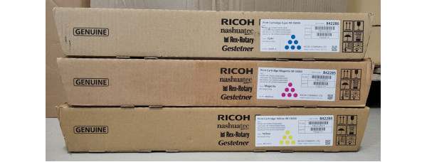 3 Toner Ricoh IM C6000 CMY Neu OVP A-Ware Original 842286 842285 842284  