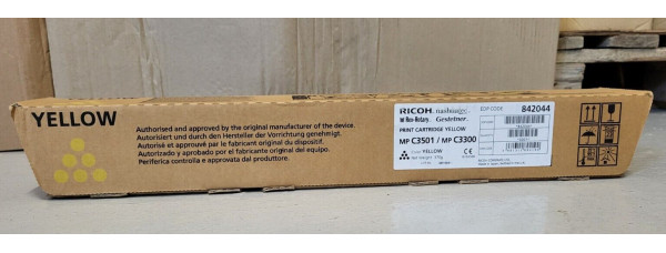 Toner Ricoh MP C3501 Gelb 842044 Neu OVP A-Ware Original Aficio MP C2800  