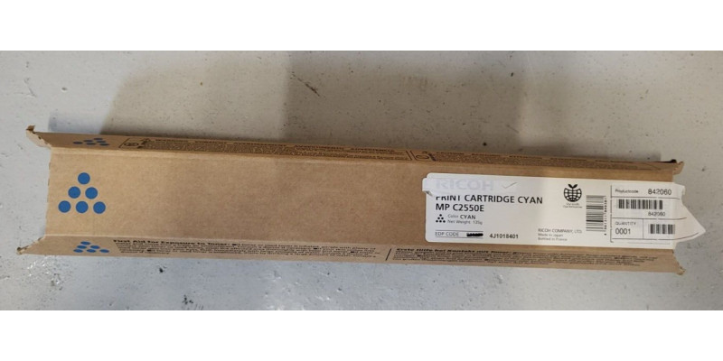 Toner Ricoh MP C2550E Cyan 841197 Neu OVP Original  . 