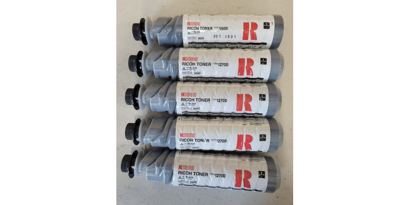 5 Toner Ricoh Type 1270D Schwarz 888261 Neu OVP A-Ware Original Aficio 1515  