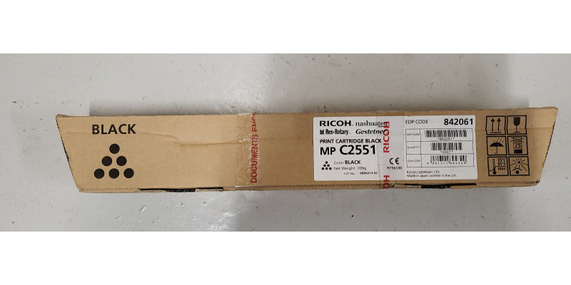 Toner Ricoh 842061 Schwarz MP C2551 Neu OVP Original  . 