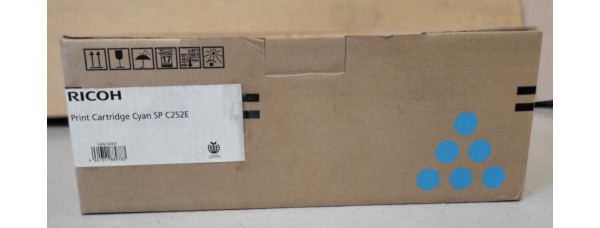 Toner Ricoh SP C252E Cyan 407532 Neu OVP B-Ware SP C252DN SP C252SF  