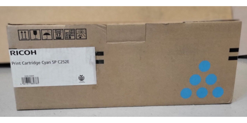 Toner Ricoh SP C252E Cyan 407532 Neu OVP B-Ware SP C252DN SP C252SF  