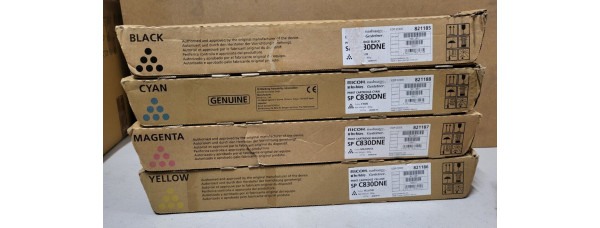 4 Toner Ricoh SP C830DNE 821188 821187 821185 821186 Neu OVP Original . 
