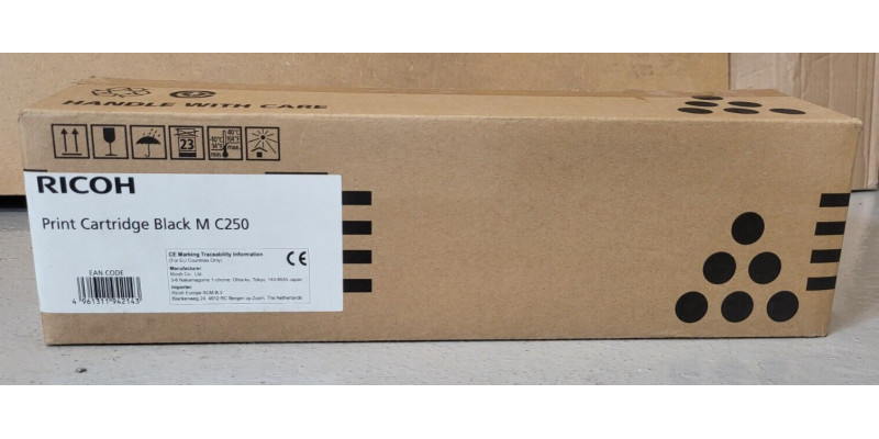 Toner Ricoh MP C250 Schwarz 408352 Neu OVP B-Ware Original MP C250   
